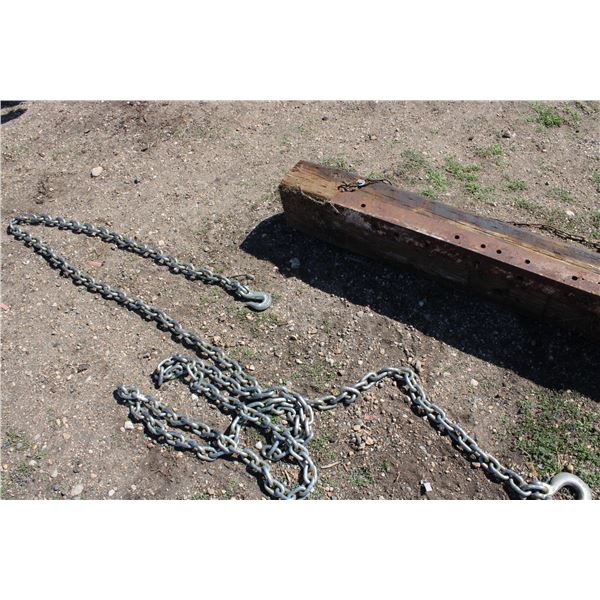 Yard Drag 4' new chain (20' - hooks on both ends)
