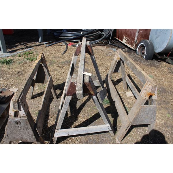 Wooden saw horses (3)