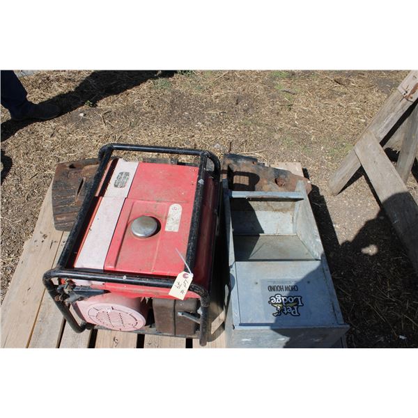 Honda portable generator eb 2200, weighs, feeder (everything on pallet)