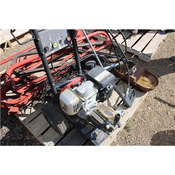 Honda pressure washer, standson's, hose (everything on pallet)