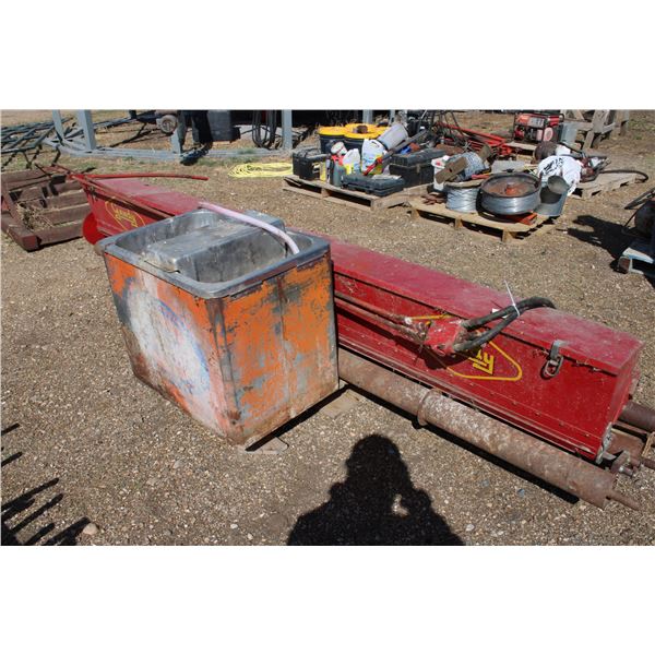 Livestock waterer, seeder (everything on pallet)