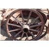 Image 3 : (2 X THE MONEY) Wooden wagon wheels 4"