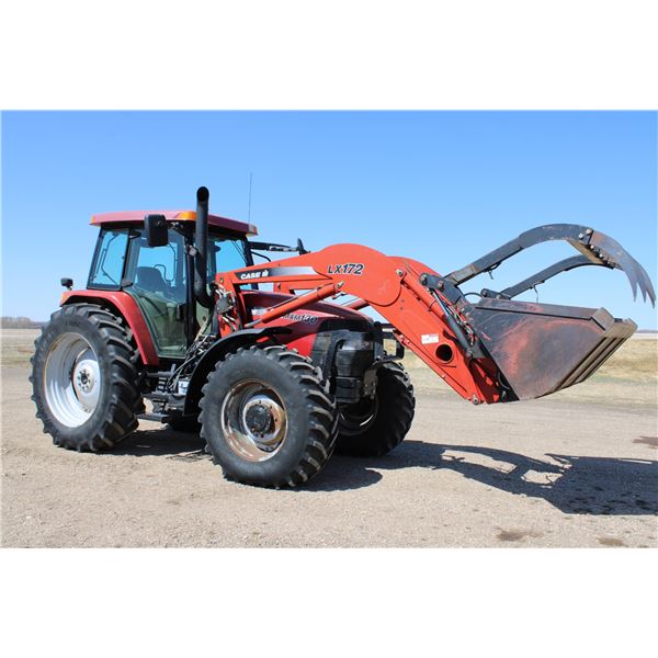 2005 Case International MxM 130 w/ LX 172 FEL Bucket & Grapple, 7800hrs 460/85R42, MN024000-4631 ON