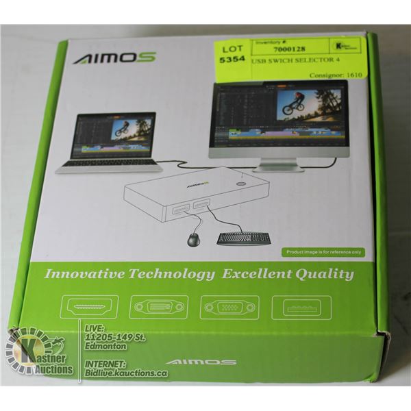 AIMOS USB SWICH SELECTOR 4 PORT