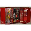 Image 1 : UNCLAIMED METAL TOOL BOX WITH CONTENTS. *HEAVY*