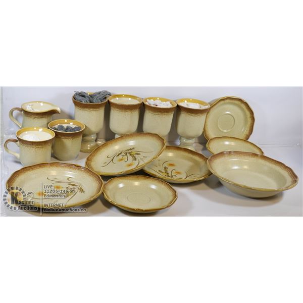 MIKASA WHOLE WHEAT DISHES MUGS TEACUPS PLATES