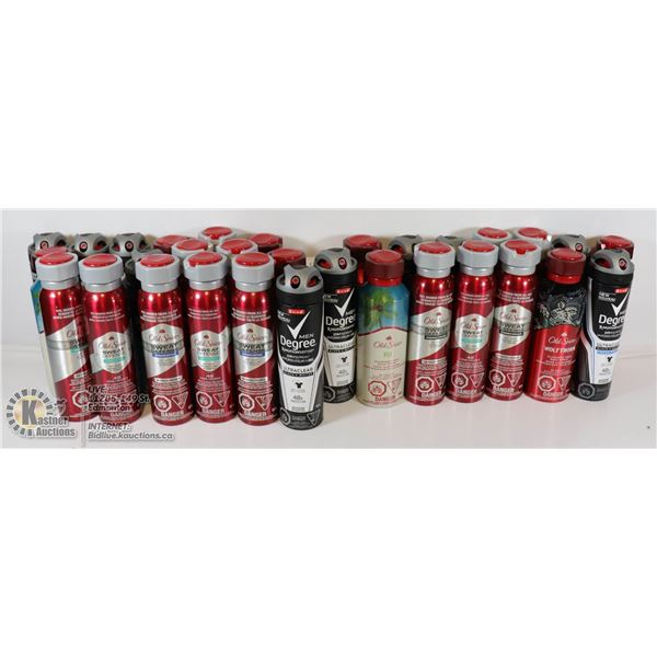 FLAT LOT OF VARIOUS KINDS OF DRY AND BODY SPRAY