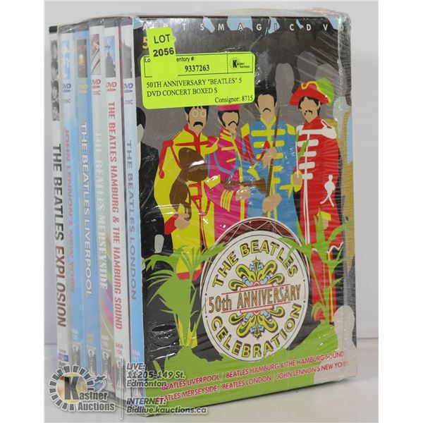50TH ANNIVERSARY "BEATLES" 5 DVD CONCERT BOXED S