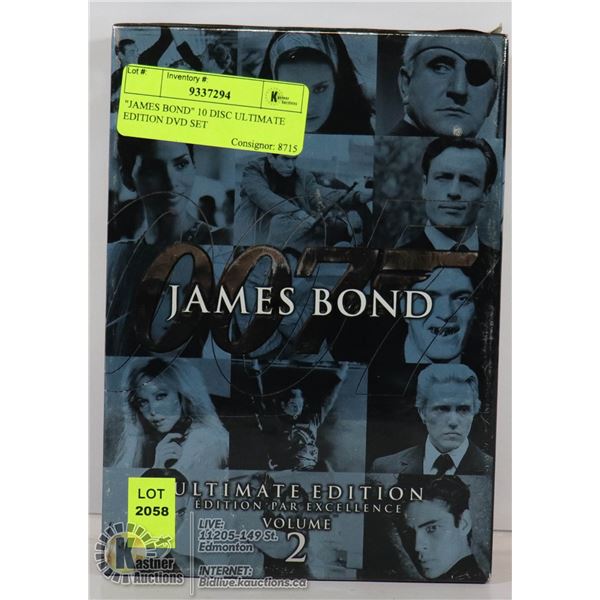 "JAMES BOND" 10 DISC ULTIMATE EDITION DVD SET