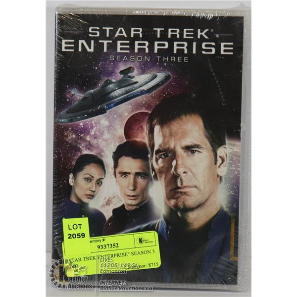 "STAR TREK ENTERPRISE" SEASON 3 DVD