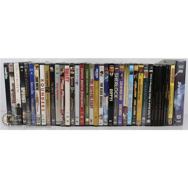 DVD'S ASSORTED LOT OF MOVIES
