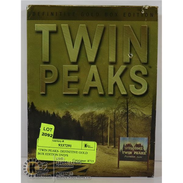 "TWIN PEAKS- DEFINITIVE GOLD BOX EDITION DVD'S