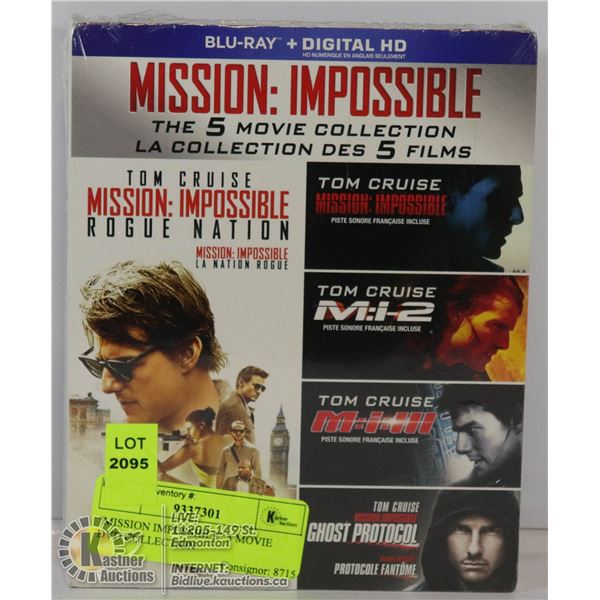 "MISSION IMPOSSIBLE" 5 MOVIE DVD COLLECTION