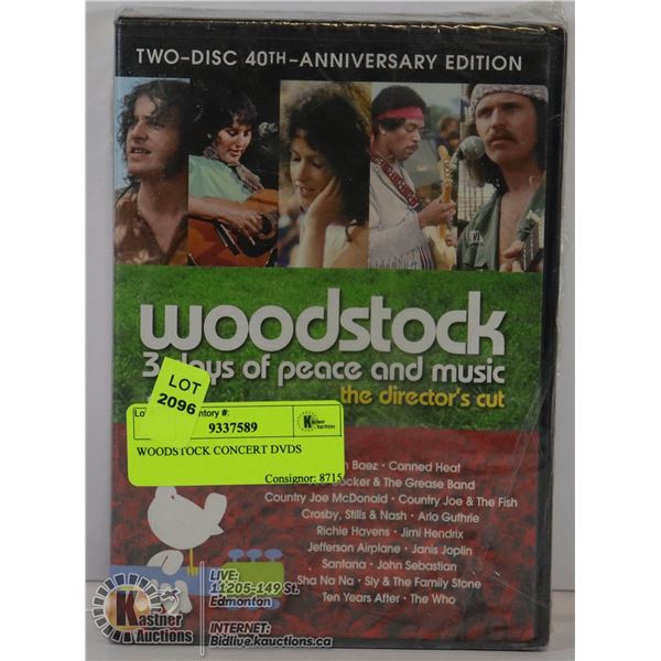 WOODSTOCK CONCERT DVDS