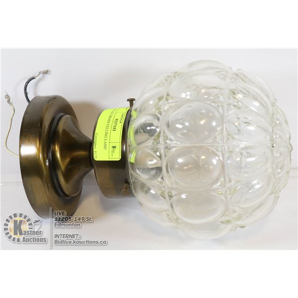 VINTAGE BRASS CELLING LAMP