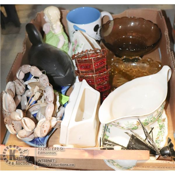 XL FLAT OF ESTATE FIGURINES AND HOME DCOR