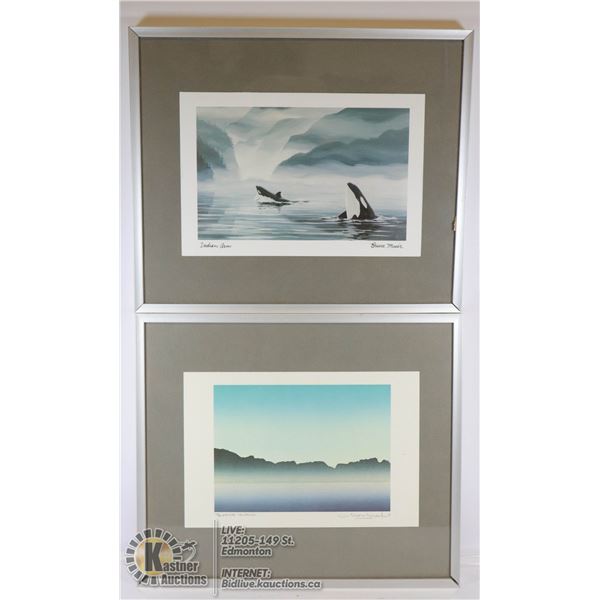 FRAMED ART PRINTS- SET OF 2- "TEXADA ISLAND" &