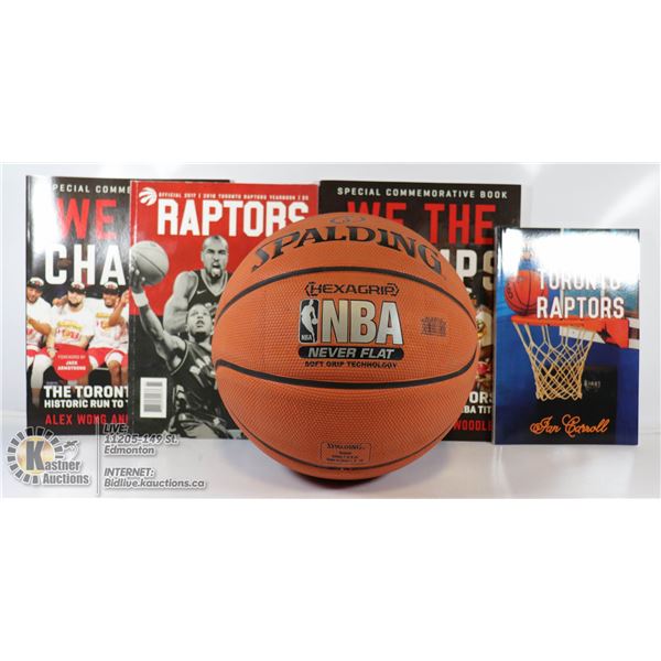 NBA SOFT GRIP BASKETBALL & ASSORTED TORONTO