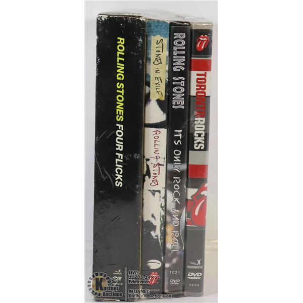 "ROLLING STONES" ASSORTED LOT OF CONCERT DVD"S