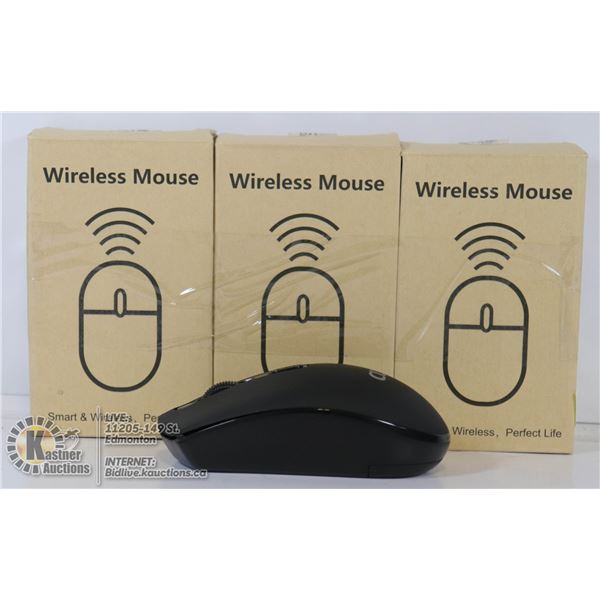 LOT OF 3 WIRELESS SMART COMPUTER MICE.