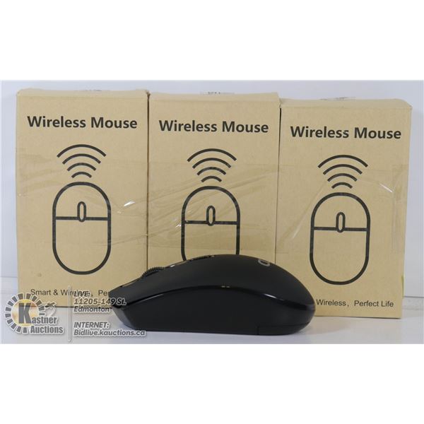 LOT OF 3 WIRELESS SMART COMPUTER MICE.
