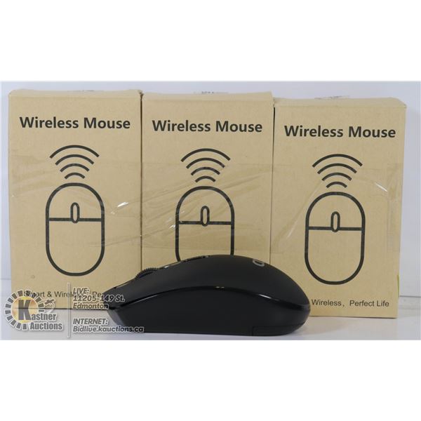 LOT OF 3 WIRELESS SMART COMPUTER MICE.