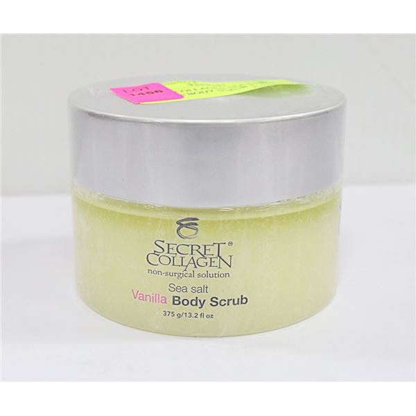 SECRET COLLAGEN SEA SALT VANILLA BODY SCRUB 375G