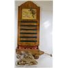 Image 1 : FOLK DECORATIVE WOOD WALL CALENDAR& MISC.