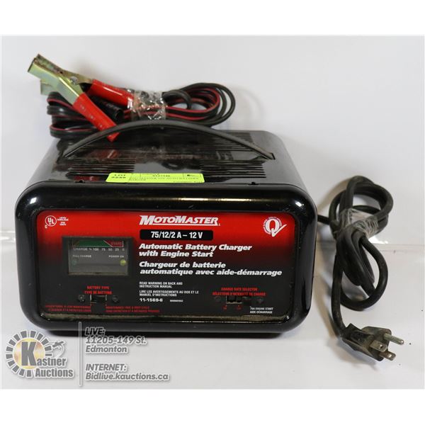 MOTO MASTER 12V AUTO BATTERY CHARGER