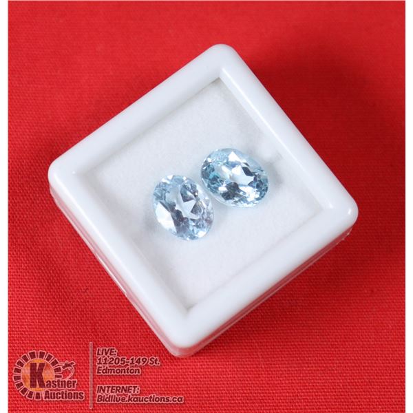 #228-SKY BLUE TOPAZ GEMSTONES 7 x 9mm 5.0ct