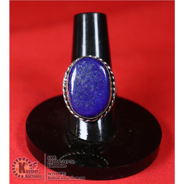 #11-NATURAL LAPIZ LAZULI RING SIZE 6.5