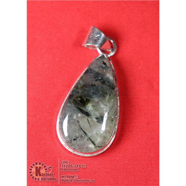 #15-NATURAL PREHNITE PENDANT