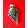 Image 1 : #23-NATURAL FIRE LABRADORITE PENDANT