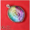 Image 1 : #31-RAINBOW SOLAR QUARTZ PENDANT