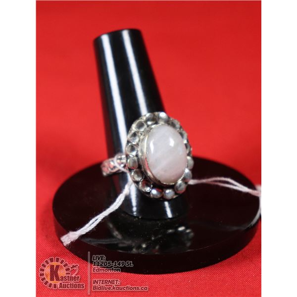#74-NATURAL MOONSTONE RING SIZE 9