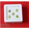 Image 1 : GENUINE FACETED PERIDOT GEM STONES, JEWELRY READY