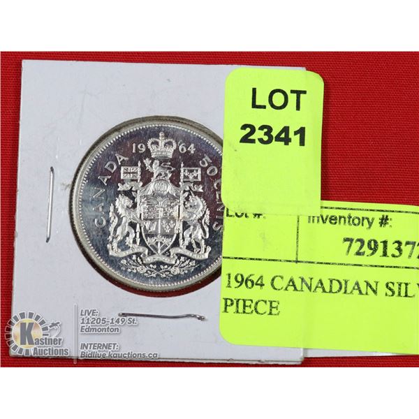 1964 CANADIAN SILVER 50 CENT PIECE