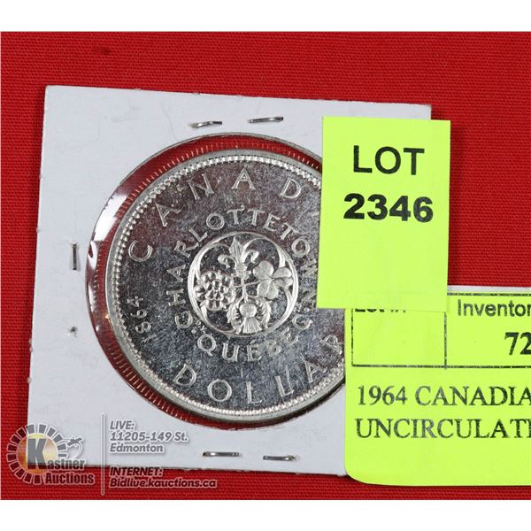 1964 CANADIAN SILVER DOLLAR UNCIRCULATED IN