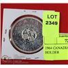 Image 1 : 1964 CANADIAN SILVER DOLLAR IN HOLDER