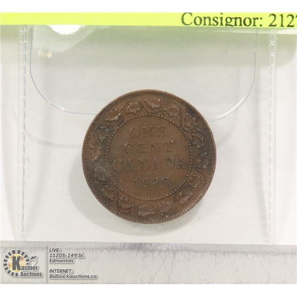CAD 1920 LARGE PENNY