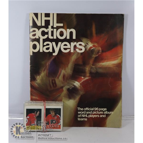 1974-75 LOBLAW’S NHL STAMP/STICKER ALBUM WITH 200+