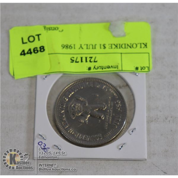 KLONDIKE $1 JULY 1986