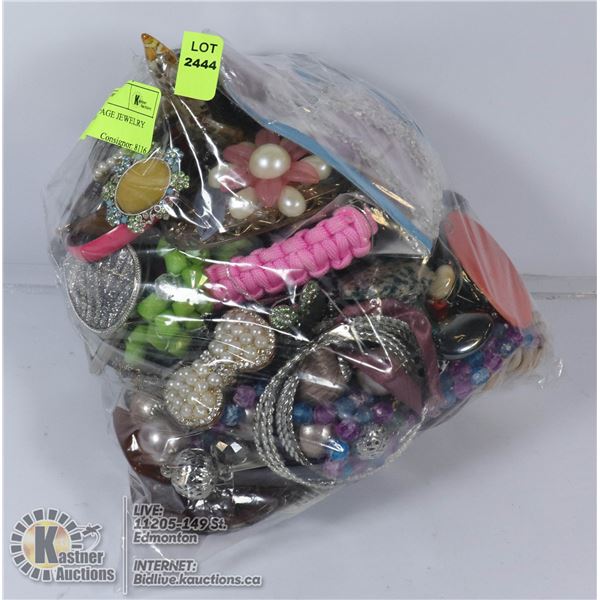 LARGE BAG OF VINTAGE JEWELRY