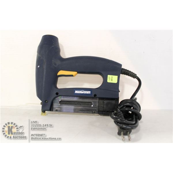 MASTERCRAFT ELECTRIC BRAD NAIL GUN.