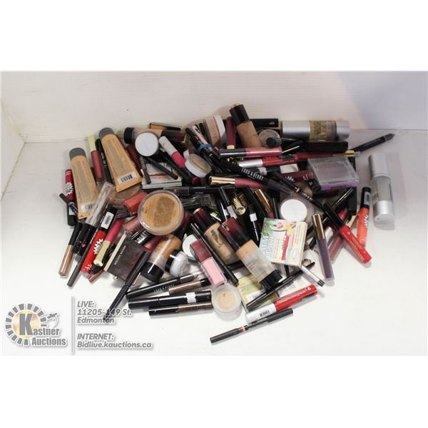 LARGE FLAT OF VARIOUS COSMETICS. SOME MAY BE