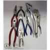 Image 1 : FLAT OF PLIERS AND VISE GRIPS.