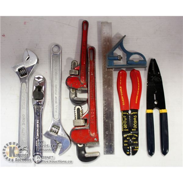 FLAT OF WRENCHES/ HAND TOOLS.