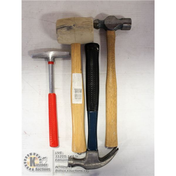FLAT OF VARIOUS HAMMERS.