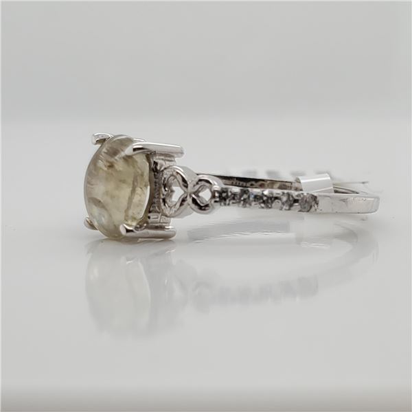 EC156-8 10K  NATURAL ZULTANITE DIAMONDRING