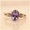 Image 1 : EC156-10 10K  TANZANITE DIAMOND RING